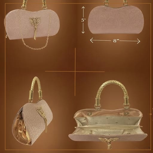 Veera Stylish Bridal Purse / Party Clutch for Women &amp; Girls, Highlights
