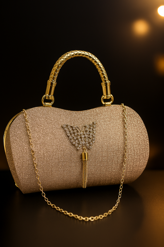 Veera Stylish Bridal Purse / Party Clutch for Women &amp; Girls , Front